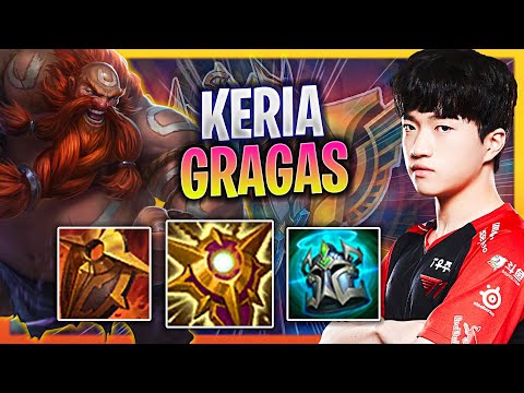 LEARN HOW TO PLAY GRAGAS SUPPORT LIKE A PRO! | T1 Keria Plays Gragas Support vs Rell!  Season 2023