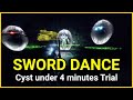Cyst Sword Dance Solo In Under 4 Minutes Time Trial Destiny 2
