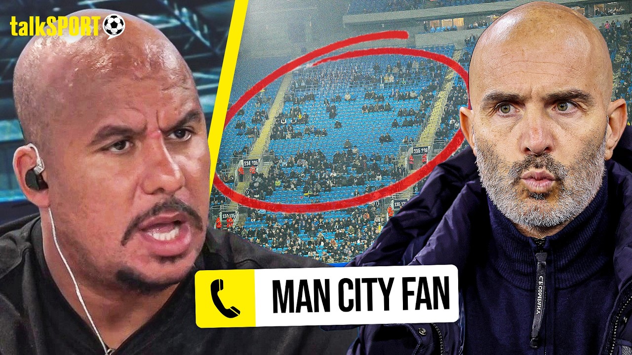Gabby Agbonlahor CLASHES with Manchester City fans over EMPTY stadium!
