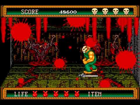 Splatterhouse 2 Stage 1-8 Gameplay Walkthrough