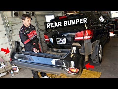 DODGE JOURNEY REAR BUMPER COVER REMOVAL REPLACEMENT FIAT FREEMONT