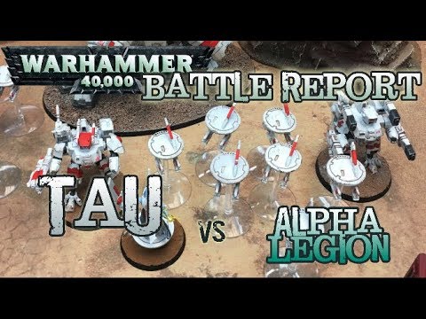 GMG 40k Battle Report - Ep 18 - Alpha Legion vs. Tau 2k Matched Play