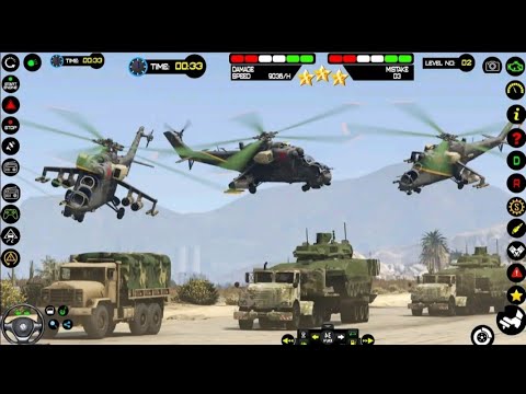 Us army cargo Truck simulator 3D_vehicle Driving Mountain 3D _Android Gameplay