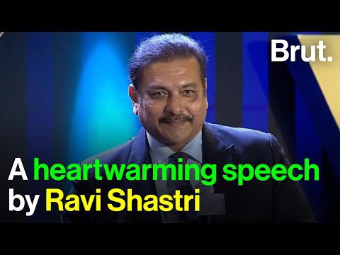 A heartwarming speech by Ravi Shastri