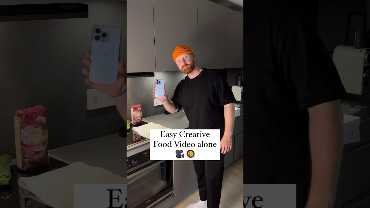 🍽️ HOW to Make a Creative Food Video Alone | #shorts #nordicscott