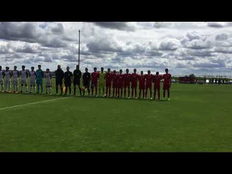 U15 US Boys National Team: USA v.s Serbia (National Anthem)
