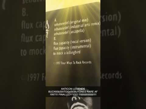 SEBUTONES BUCK65 & SIXTOO OF ANTICON!!! RARE JEM ON WAX 1997!!