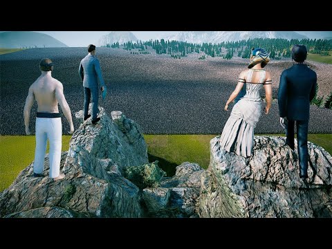 10 Super Heroes Against 3000000 Zombies | - Ultimate Epic Battle Simulator 2