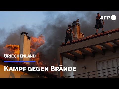 Kampf gegen Brände in Griechenland | AFP