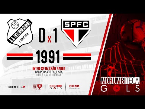 Inter-SP 0x1 São Paulo - Paulista 1991 - fase 01 - rodada 13 - 08/09/1991