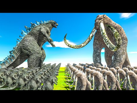 Growing Godzilla 2014 VS Titanus Behemoth | Godzilla Fight Comparison