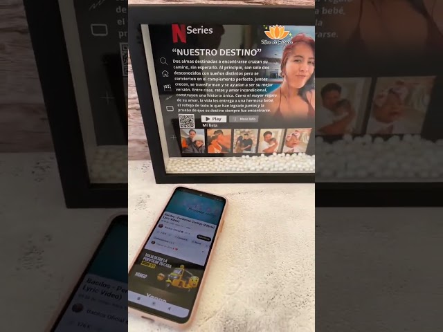 Vídeo relacionado con Genérico Cuadro con la portada de serie Netflix personalizada con fotos de pareja. Lámina rígida de resistente forex de 3mm. Regalo para sorprender a tu pareja.