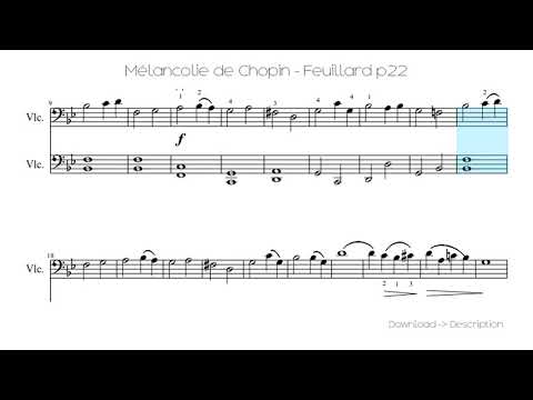 Mélancolie De Chopin - Feuillard P22