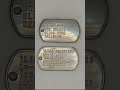 Authentic military dog tags unboxing from #amazonmarketplace