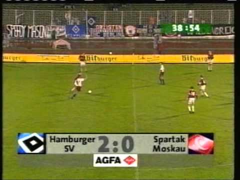 1996 October 16 SV Hamburg Germany 3 Spartak Moscow Russia 0 UEFA Cup