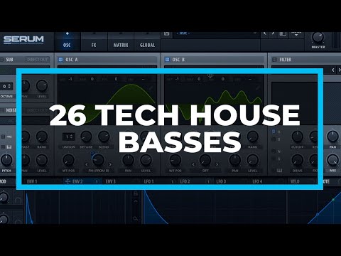 26 Tech House Basses in 18 minutes [Epic Sound Design Tutorial Supercut]