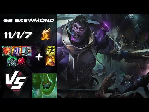 G2 Esports SkewMond JUNGLE Dr. Mundo vs Zac - EU Challenger Patch 25.S1.5