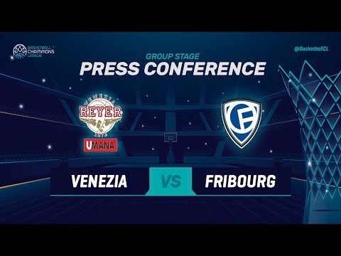 Umana Reyer Venezia v Fribourg Olympic - Press Conference - Basketball Champions League 2018-19