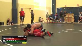 Schoolboy 187 Mekhi McDowell Illinois Vs Nathan Wemstrom Illinois