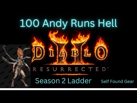 Diablo 2 Resurrected Season 2 Ladder | 100 Andariel Runs , Ps5