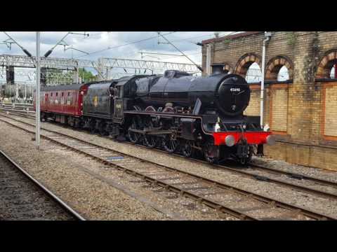 STEAM 45690 Leander Departs Crewe
