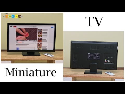 DIY Miniature TV　ミニチュアテレビ作り Video