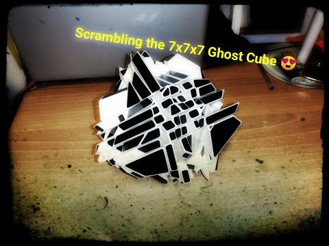 Scrambling the 7x7x7 Ghost Cube 😍
