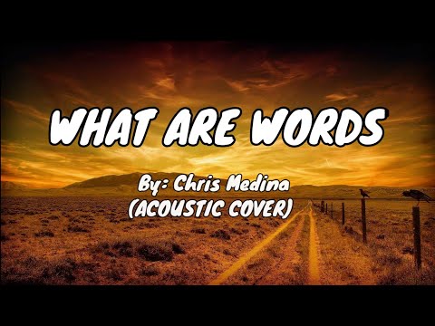 WHAT ARE WORDS - Acoustic Cover (lyrics) || MYLYRICS HUB