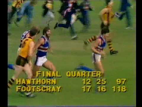 VFL R4 1983 - Hawthorn v Footscray