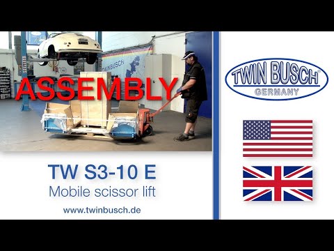 Assembly of the TW S3-10 E - scissor lift from TWIN BUSCH®