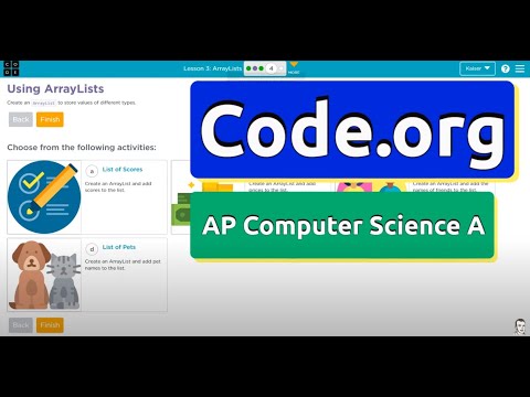 Code.org Lesson 3.3 ArrayLists | Tutorial with Answers | CSA Unit 6