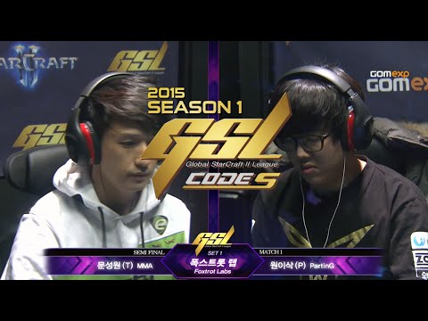 MMA vs Parting TvP Code S Ro4 Match 1 Set 1, 2015 GSL Season 1 - StarCraft 2