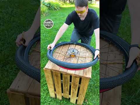 Cyclists, You Won't Believe What a rope Can Do to Your MTB Bike Tire! #shorts