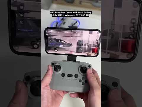 GT3 Brushless Drone Unboxing | 480P Camera | Dual Battery | Obstacle Avoidance Test! #drone #drones