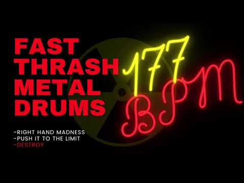 THRASH METAL DRUM TRACK #48| 177 BPM