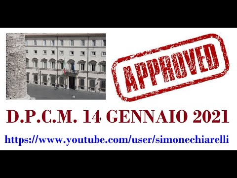 DPCM 14 gennaio 2021 - nuove misure emergenziali in vigore