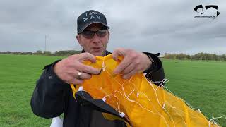 Unpacking Spiderkites Lycos 1.4 PS und Erstflug