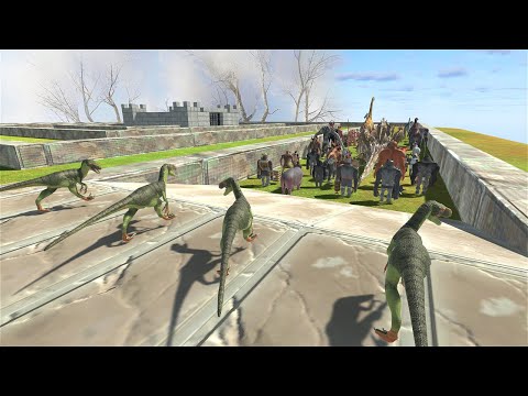 Run Away From Deinonychus pack - Animal Revolt Battle Simulator