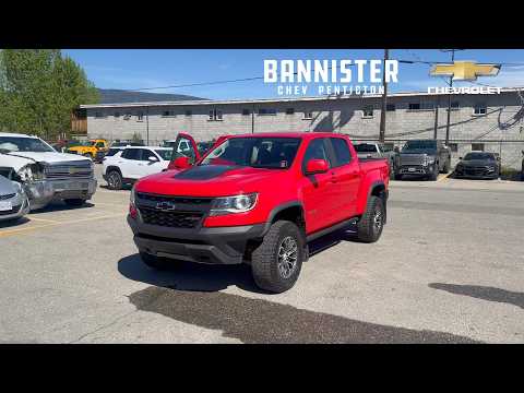 2019 Chevrolet Colorado Crew Cab Short Box 4-Wheel Drive ZR2 in Red for sale at Bannister Chevrolet Penticton in Penticton, BC