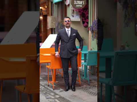 Dış Mekan Profesyonel Erkek Takım Elbise Video Çekimi