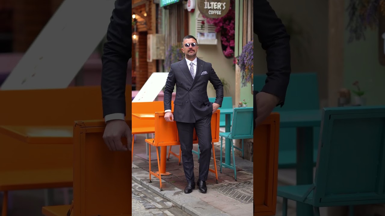 Dış Mekan Profesyonel Erkek Takım Elbise Video Çekimi