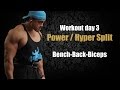Natural Bodybuilding 143 : Power / Hyper split - day 3
