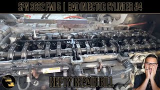 SPN 3662 FMI 5 | BAD Injector Cylinder #4 Amplifier Control Valve Abnormal Operations (OPEN)