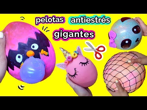 Cortando pelotas antiestres gigantes Video