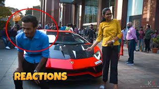 LAMBORGHINI REACTIONS - What happens when you Park an Aventador - India