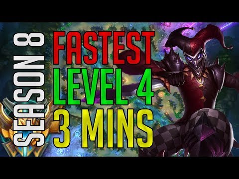 Fastest Route for Shaco Level 4 at 3 Mins (Blue and Red Side Version) - Season 8