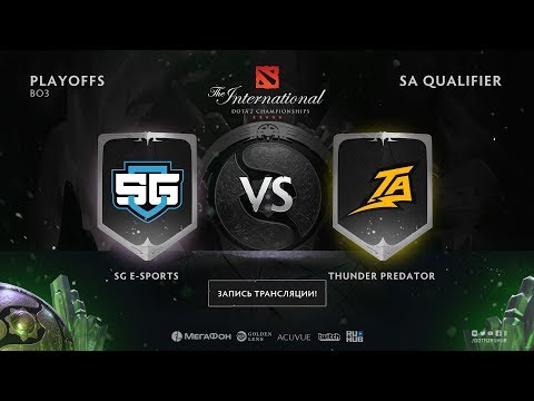 SG e-sports vs Thunder Predator, The International SA QL, game3 [Lum1Sit, Eiritel]