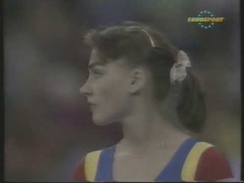 Eugenia Popa (ROM) - Worlds 1991 - Team Competition - Floor Exercise