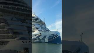 Norwegian Prima sail away! #shorts #norwegiancruiseline #norwegianprima #cruise #ship #cruiseship