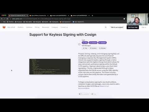 Keyless container image signing with GitLab